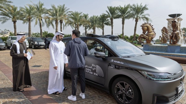 Dubai’s Crown Prince takes first test ride of driverless taxi service